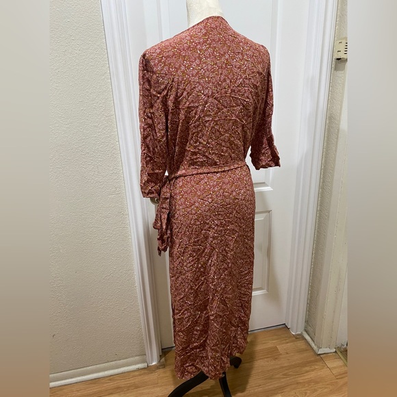 chan luu dress floral silk wrap dress - Picture 2 of 4